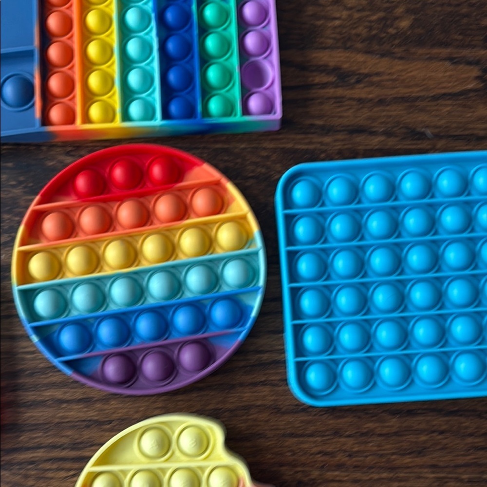 Rainbow Pop It Fidget Toy Set - Picture 8 of 8